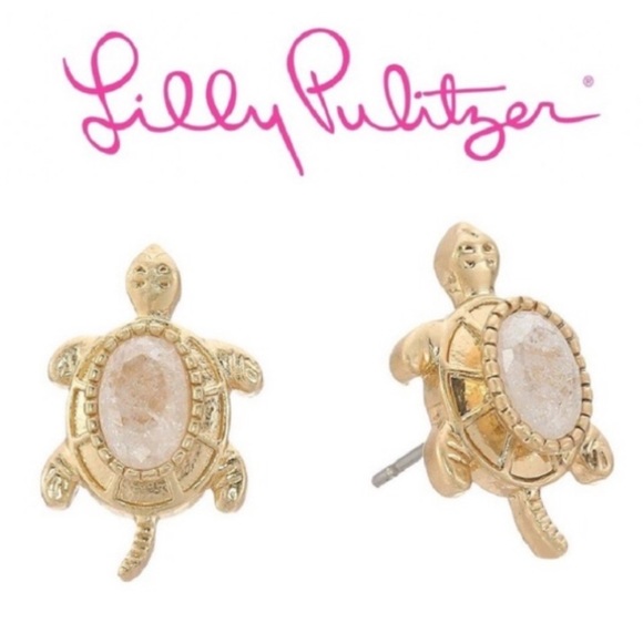 Lilly Pulitzer Jewelry - Lilly Pulitzer Slow Poke Turtle Stud Earrings